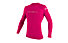 O'Neill Basic Skins L/S Rash Guard - maglia a compressione - bambina, Pink