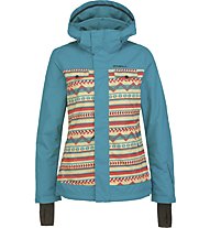 O'Neill Peridot giacca snowboard donna, Brown or Beige AOP W/Pink
