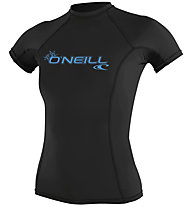 O'Neill Women's Basic S/S Rash Guard - maglia a compressione - donna, Black