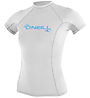 O'Neill Women's Basic S/S Rash Guard - maglia a compressione - donna , White