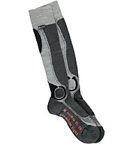 Odlo Ski Socks calzini Lunghi Sci, Light Grey/Black