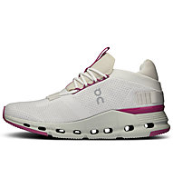 On Cloudnova - Sneaker - Damen, White/Purple