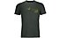 Ortovox 185 Merino Logo Spray TS - T-Shirt - uomo, Dark Green