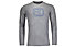 Ortovox 185 Merino Pixel Logo LS - maglia a maniche lunghe - uomo, Grey