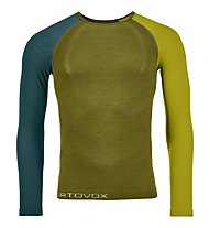 Ortovox Comp Light 120 - maglietta tecnica a maniche lunghe - uomo, Light Green/Green/Dark Green