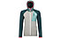 Ortovox Fleece GP Classic Knit Hoody W - felpa in pile - donna, Grey/Green