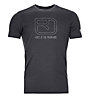 Ortovox Tec Logo Ts - T-shirt trekking - uomo, Black