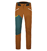 Ortovox Westalpen Softshell - pantaloni alpinismo - uomo, Brown/Green