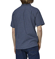 Patagonia Back Step - camicia a maniche corte - uomo, Dark Blue/Brown