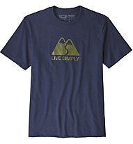 Patagonia Live Simply Winding - T-Shirt Bergsport - Herren, Blue