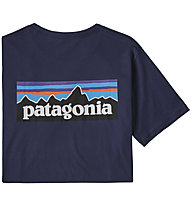 Patagonia M´s P-6 Logo Organic - T-Shirt - uomo, Dark Blue