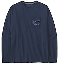 Patagonia Ms L/S 73 Skyline Pocket Responsibili-Tee - Sweatshirt - Herren, Blue