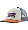 Patagonia P-6 Logo LoPro Trucker - cappellino - uomo, White/Orange/Blue