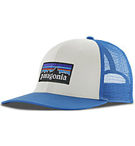 Patagonia P-6 Logo Trucker - Schirmmütze, White/Light Blue