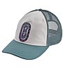 Patagonia Paper Peaks Badge Layback Trucker Hat - cappellino - donna, White/Green