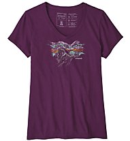 Patagonia Raindrop Peak Organic - t-shirt tempo libero - donna, Violet