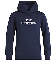 Peak Performance Original Hood - felpa con cappuccio - bambino, Blue/White