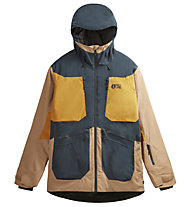 Picture Naikoon M - giacca snowboard - uomo, Blue/Light Brown/Yellow