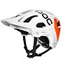 Poc Tectal Race SPIN NFC - casco bici enduro, White/Orange