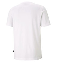 Puma Essentials Small Logo Tee - T-shirt - uomo, White/Black