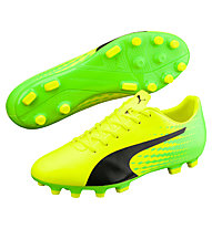 Puma evoSpeed 17.5 AG - scarpe da calcio per terreni sintetici, Green/Black