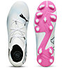 Puma Future 7 Match FG/AG Jr - scarpe da calcio per terreni compatti/duri - ragazzo, White/Pink