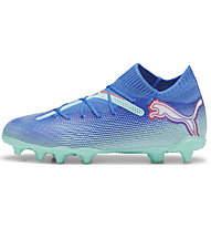 Puma Future 7 Pro FG/AG Jr - scarpe da calcio per terreni compatti/duri - ragazzo, Blue