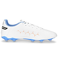Puma King Match FG/AG - scarpe da calcio per terreni compatti/duri - uomo, White/Blue