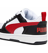 Puma Rebound V6 Lo Jr - Sneakers - Jungs, Black/White/Red