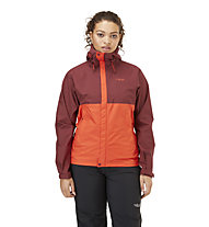 Rab Downpour Eco - giacca trekking - donna, Orange/Red