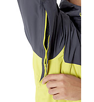 Rab Downpour Eco - giacca trekking - uomo, Grey/Yellow