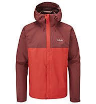 Rab Downpour Eco - giacca trekking - uomo, Red