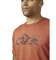 Rab Mantle Mountain Tee M - T-shirt - uomo, Red
