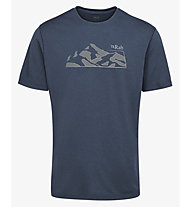 Rab Mantle Mountain Tee M - T-Shirt - Herren, Blue