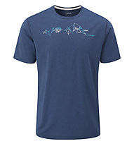 Rab Mantle Tessalate - T- Shirt - Herren, Dark Blue