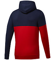 Reebok TE Linear Logo OTH Hoodie - felpa con cappuccio - uomo, Blue/Red
