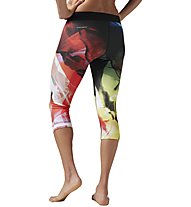 Reebok Acid Fade - pantaloni fitness 3/4 - donna, Multicolor