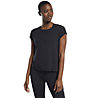 Reebok TS Burnout - T-shirt fitness - donna, Black