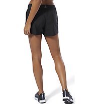 Reebok Wor Knit Woven - pantaloni corti fitness - donna, Black