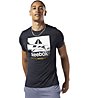 Reebok Workout Ready ActiveChill Graphic - T-shirt fitness - uomo, Black