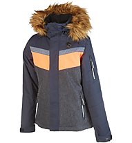 Rehall Darcy - giacca da sci - ragazze, Grey/Orange