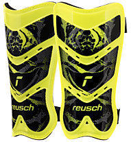 Reusch Shinguard Attrakt Lite - parastinchi calcio, Yellow/Black