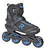 Roces Icon - Pattini in linea, Black/Light Blue