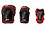 Roces Jr Ventilat 3-pack - kit protezioni - bambini, Red/Black