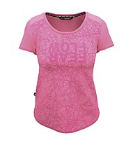 Salewa W Alpine Hemp Print S/S - T-shirt - donna, Rose