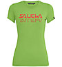 Salewa Graphic Dri-Rel W S/S Tee - T-Shirt - Damen, Light Green/Pink/Pink