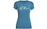 Salewa Graphic Dri-Rel W S/S Tee - T-Shirt - Damen, Light Blue/White/Red