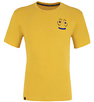 Salewa Lavaredo Hemp Print M - T-shirt - uomo, Yellow/Blue