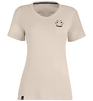 Salewa Lavaredo Hemp Print W- T-shirt- donna, Beige/Brown