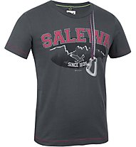 Salewa Nispero - T-shirt arrampicata - bambino, Carbon